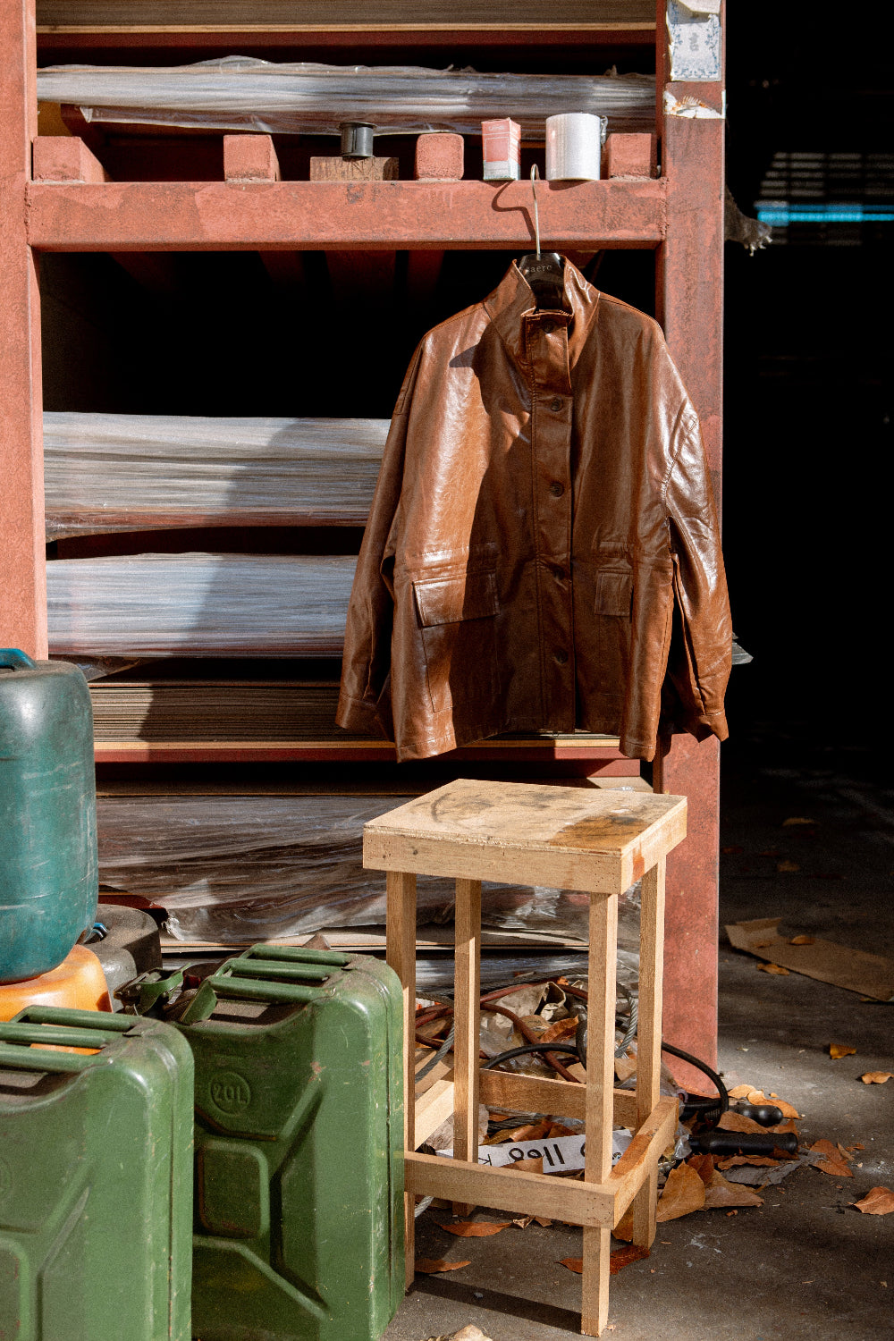 Ryu Oversized Lacquer Jacket