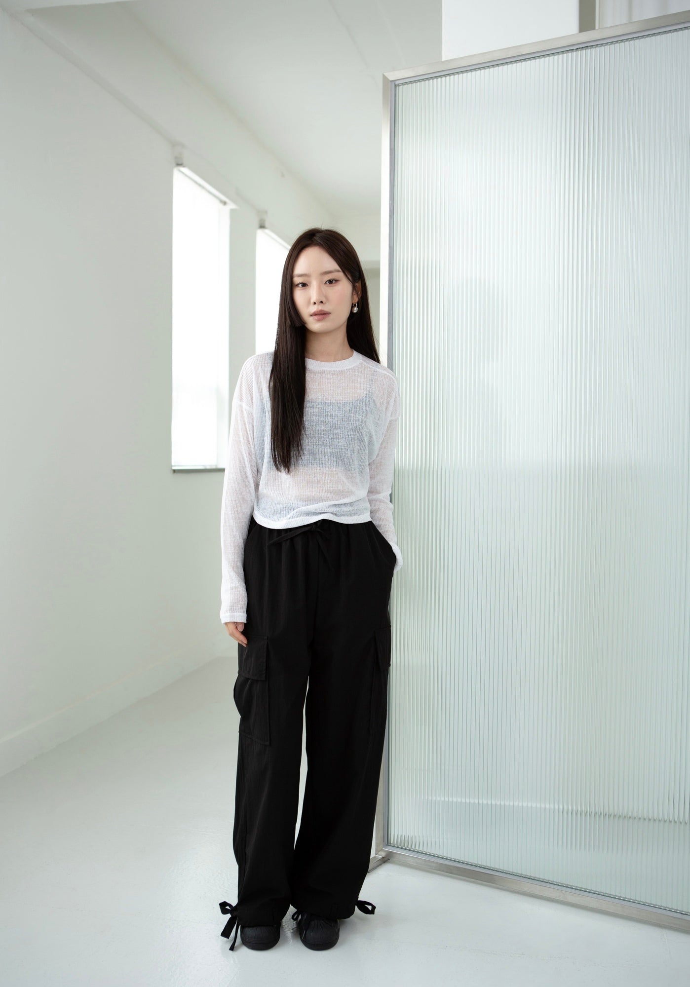 Sheer Long Sleeve Top