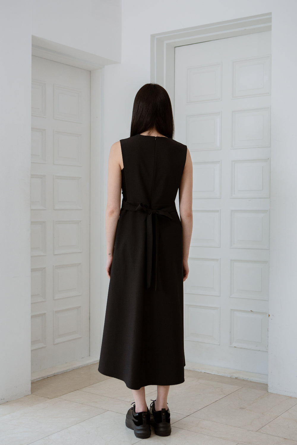 Linear Drape Dress