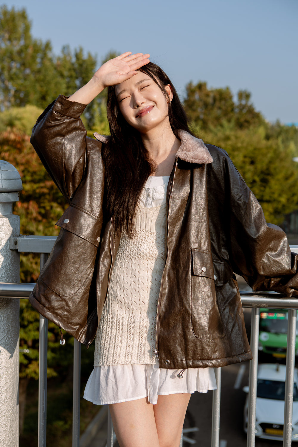 Gaeul Fleece Oversized Jacket