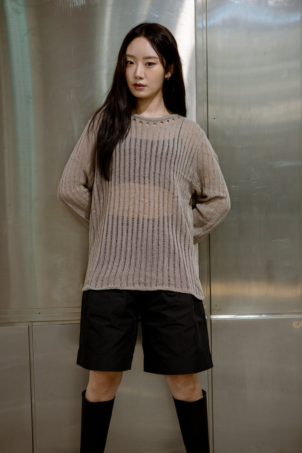 Knitted Hollow Out Top