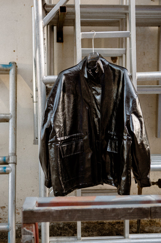 Ryu Oversized Lacquer Jacket