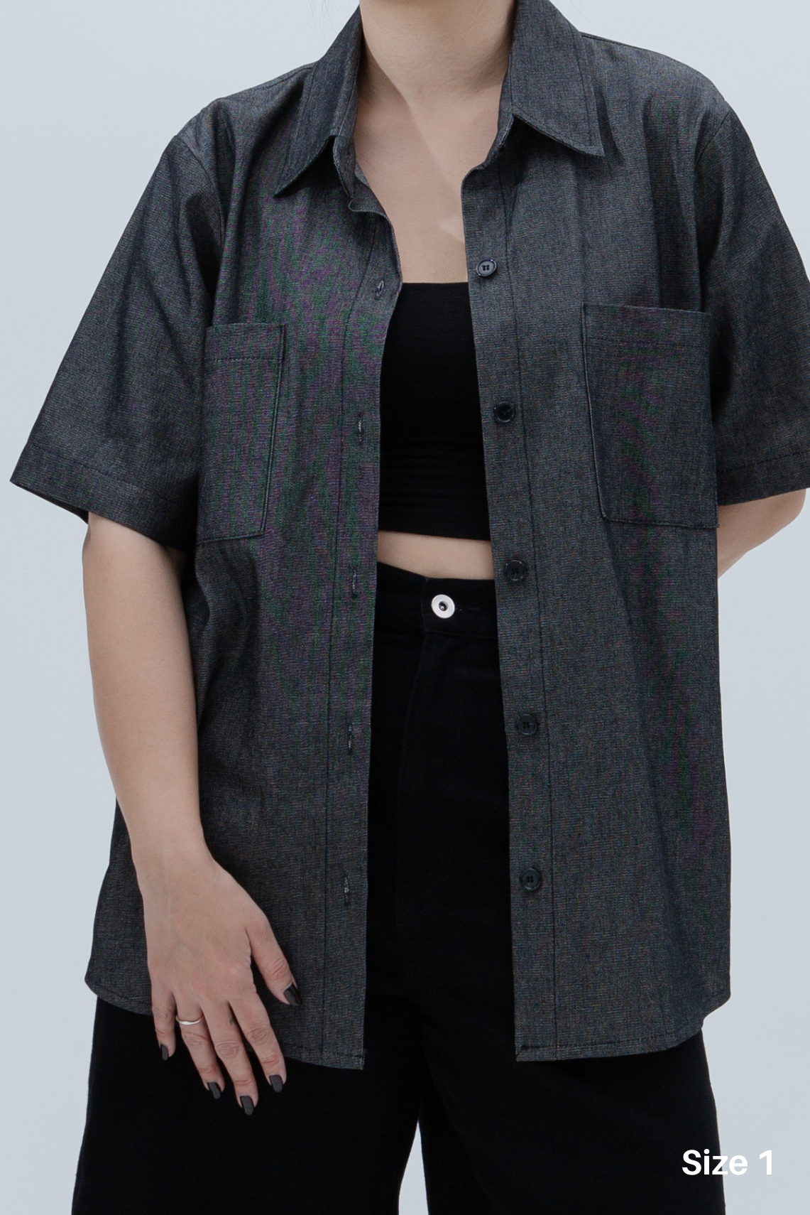 Denim Short Sleeve Shirt