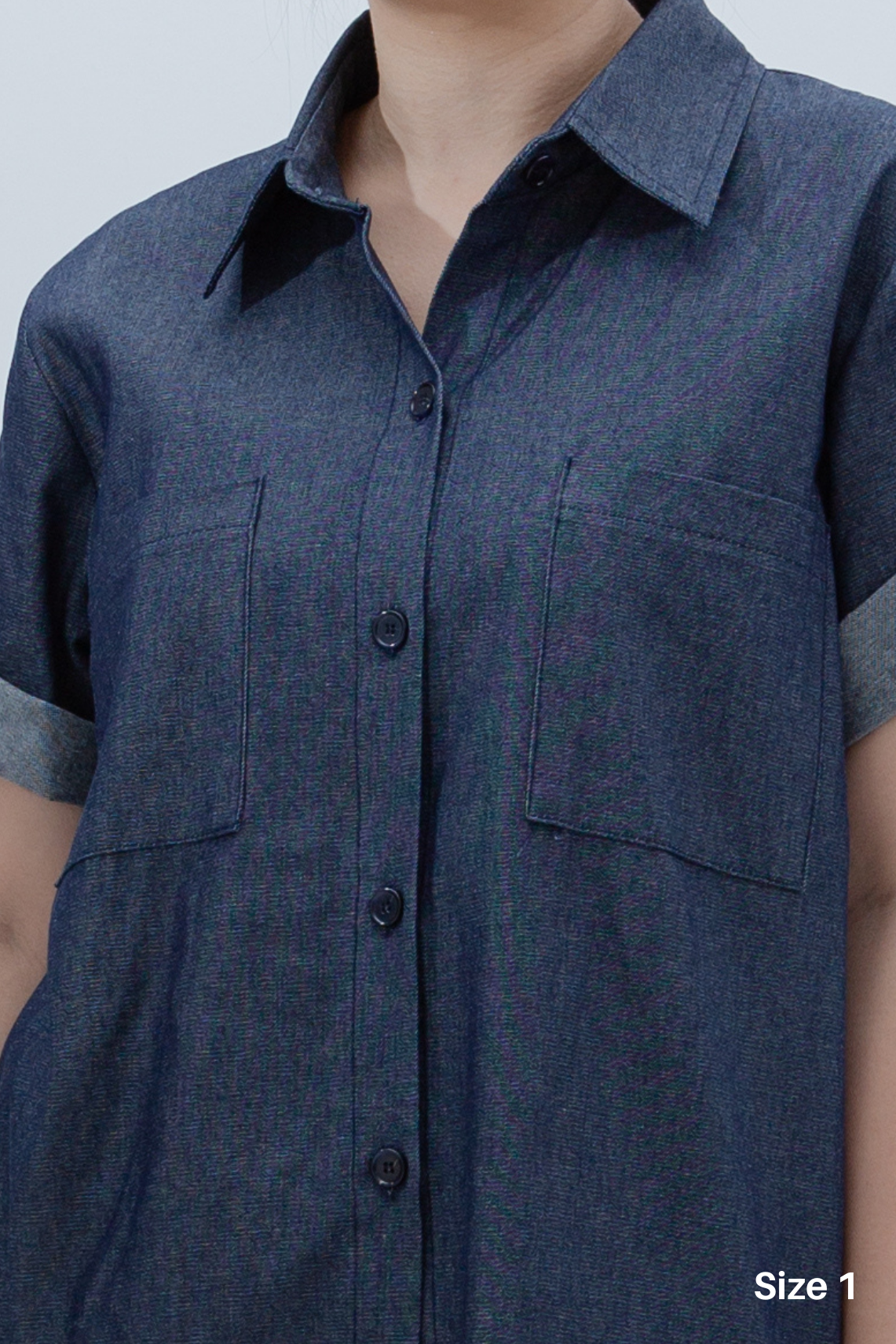 Denim Short Sleeve Shirt
