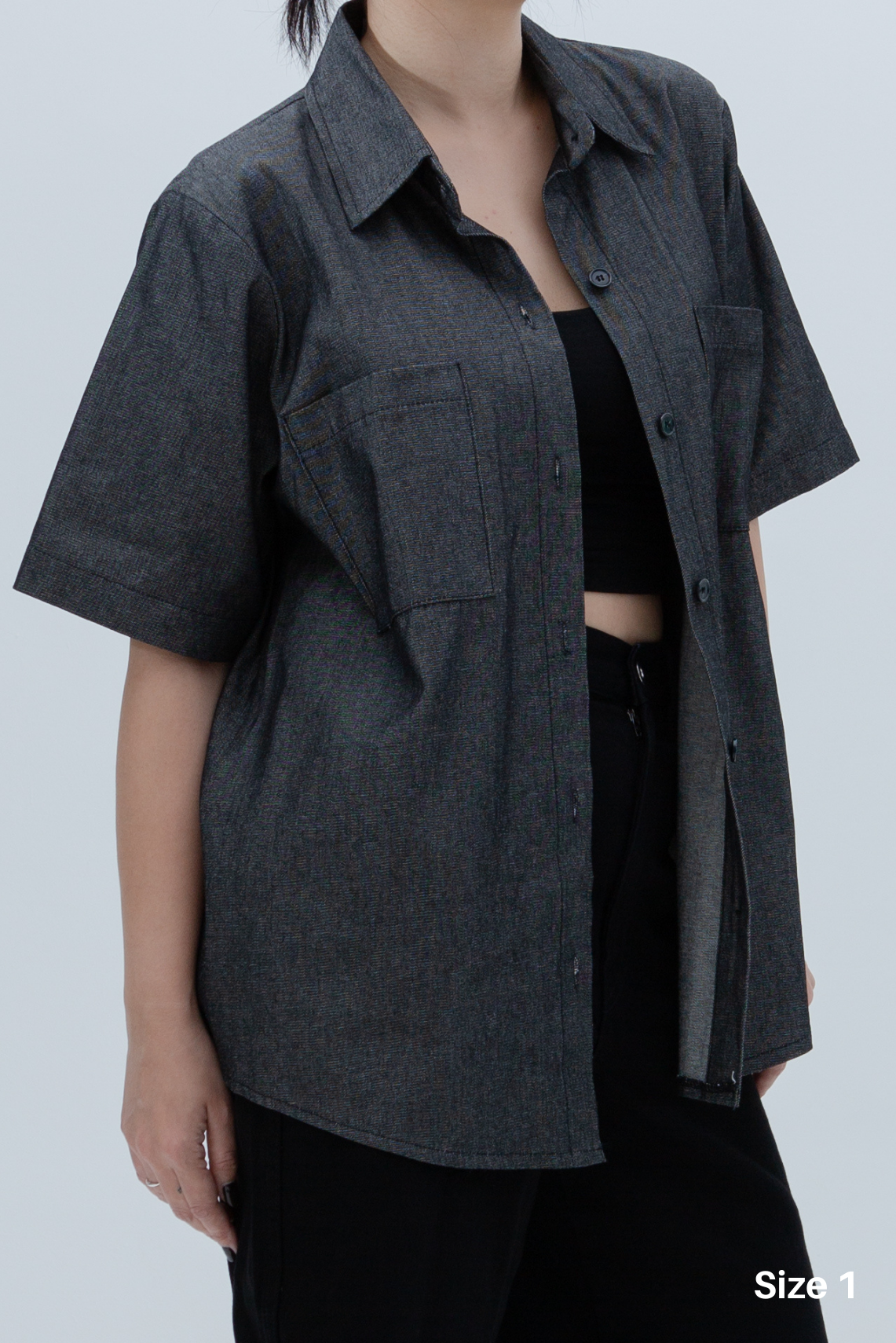 Denim Short Sleeve Shirt