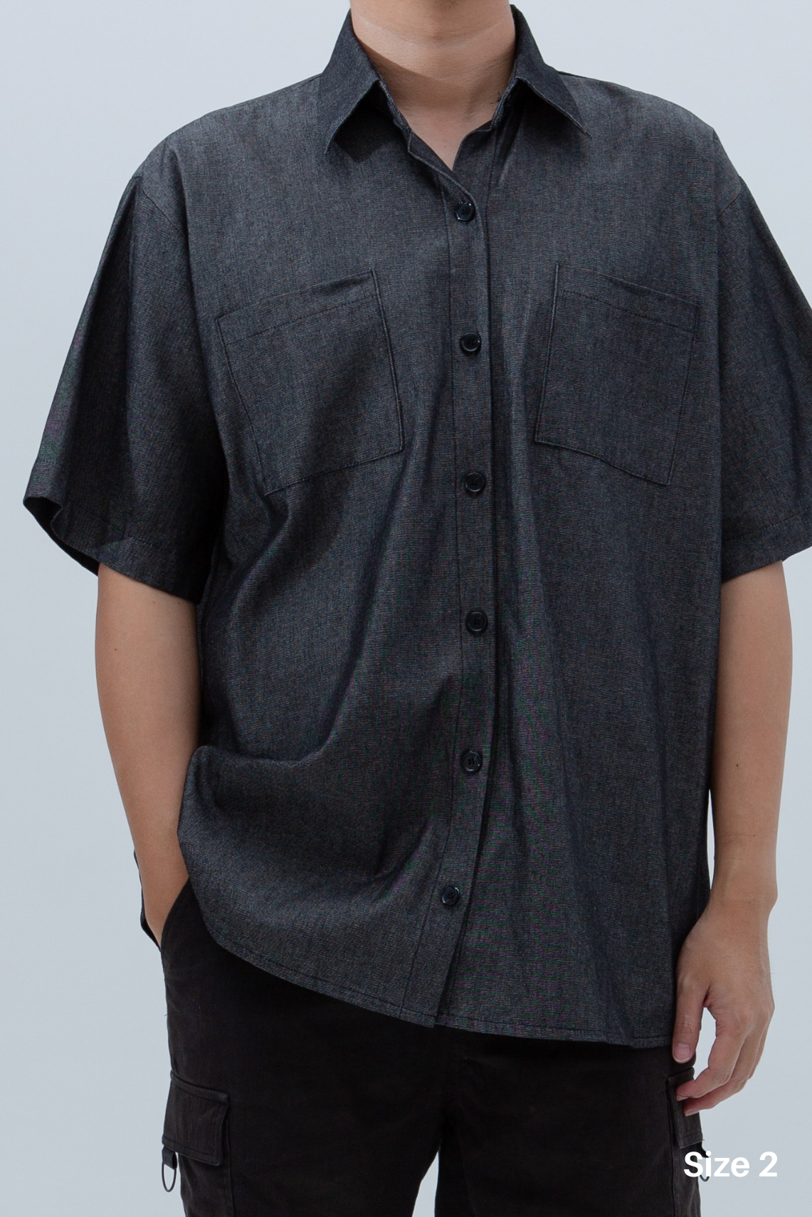 Denim Short Sleeve Shirt