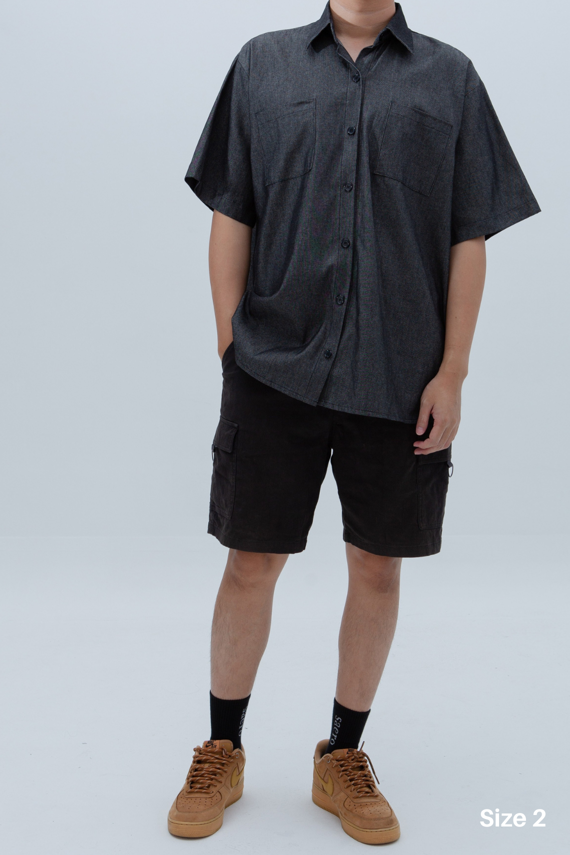 Denim Short Sleeve Shirt