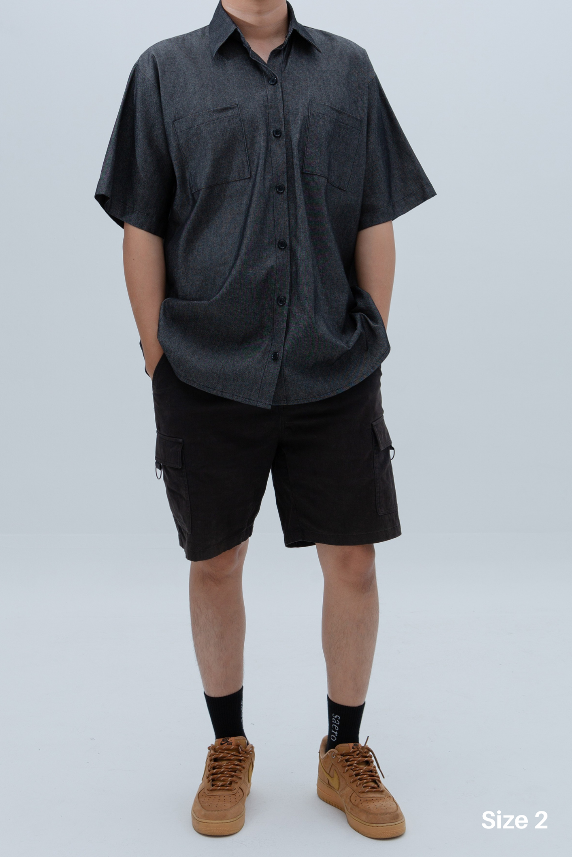 Denim Short Sleeve Shirt