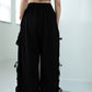 Ribbon Wide-leg Track Pants