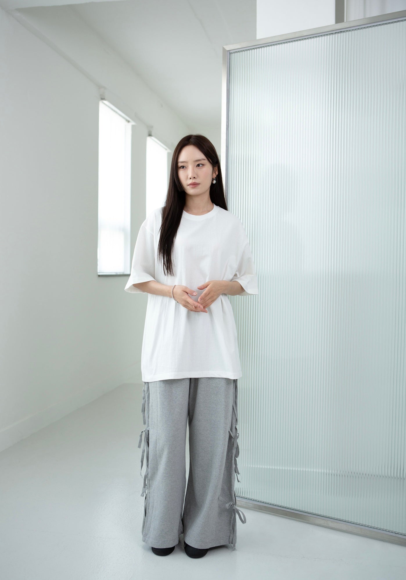 Ribbon Wide-leg Track Pants [Reorder Open]