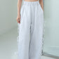 Ribbon Wide-leg Track Pants