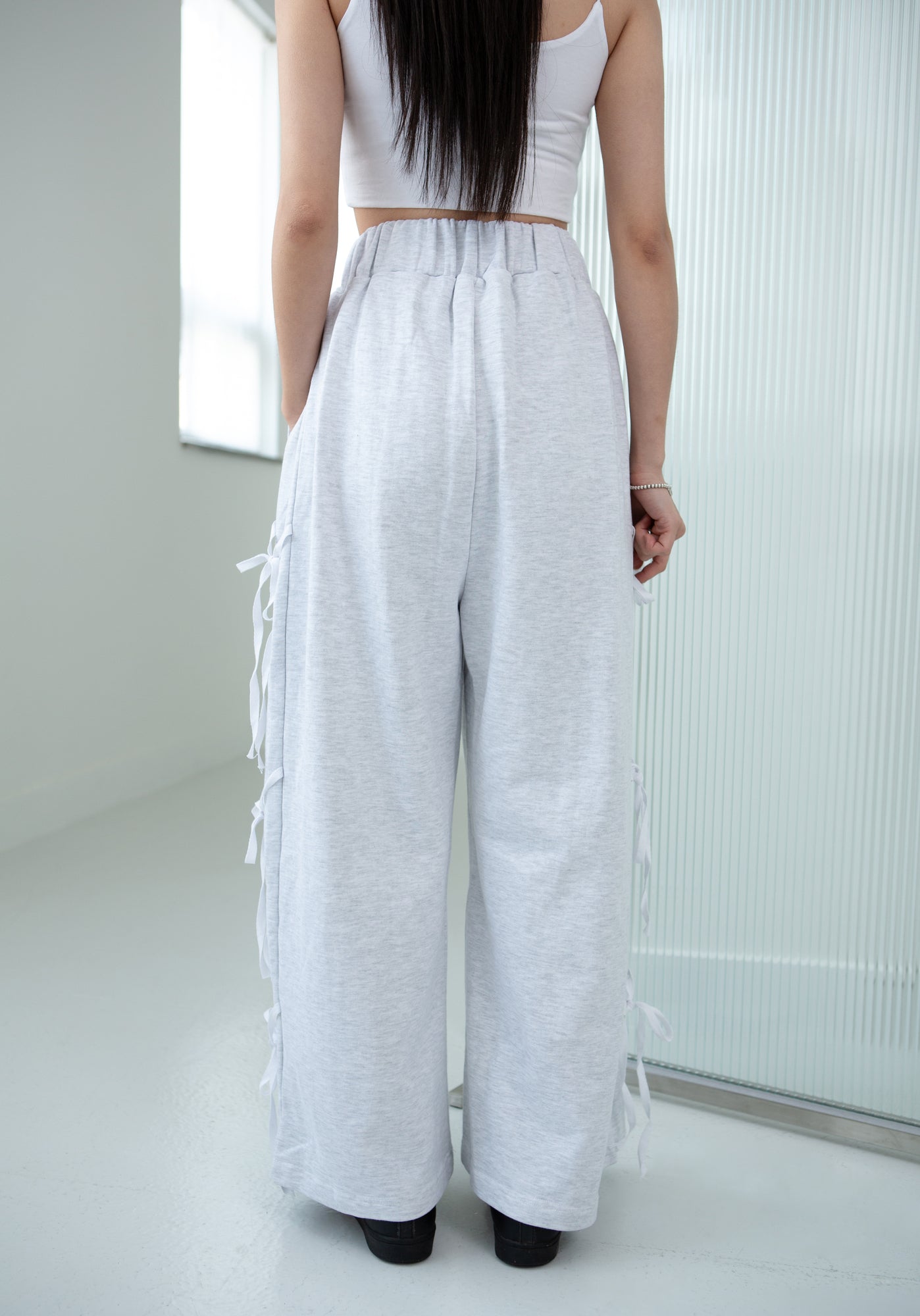 Ribbon Wide-leg Track Pants [Reorder Open]