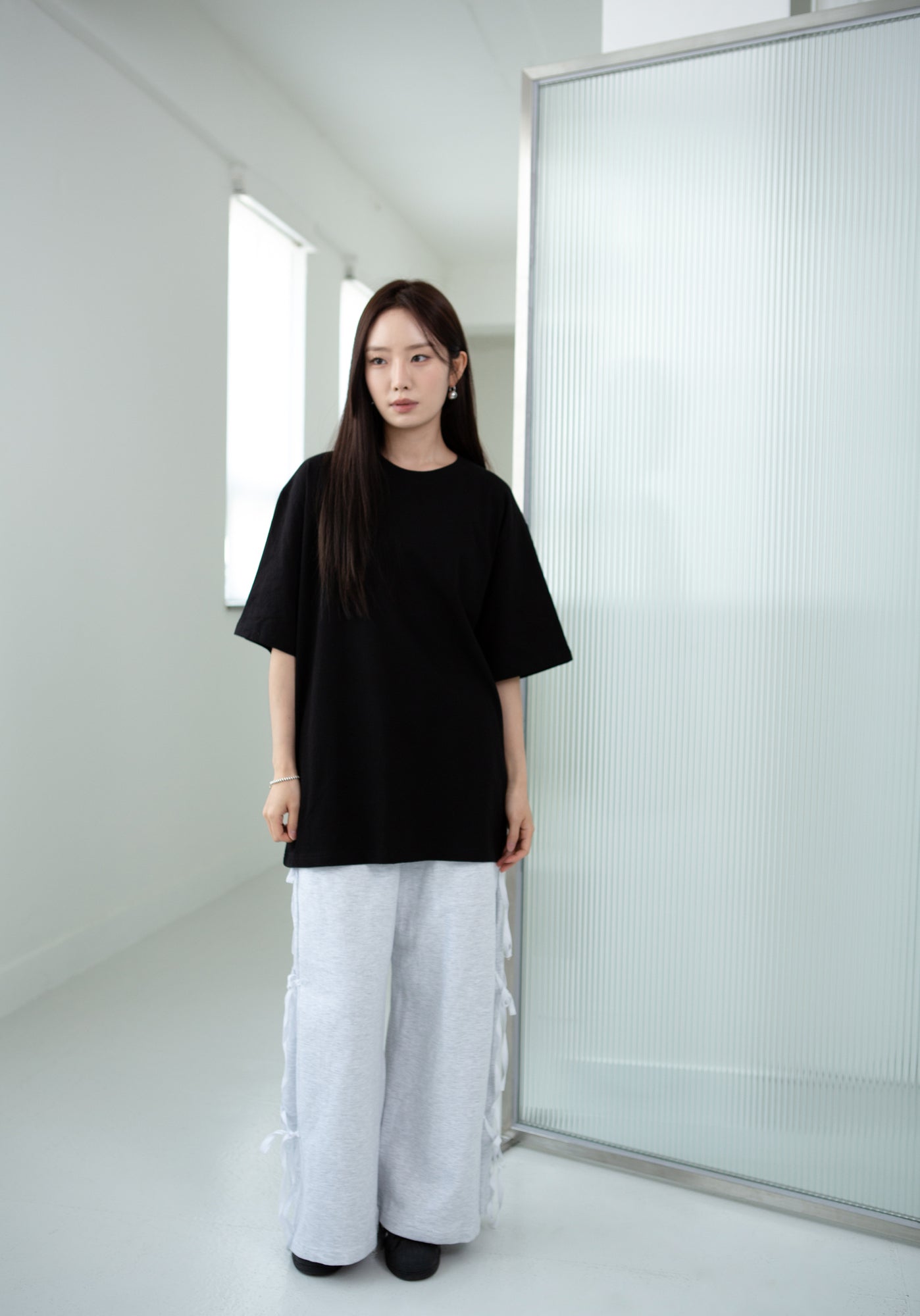 Ribbon Wide-leg Track Pants [Reorder Open]