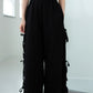 Ribbon Wide-leg Track Pants