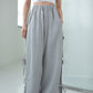 Ribbon Wide-leg Track Pants