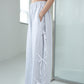 Ribbon Wide-leg Track Pants