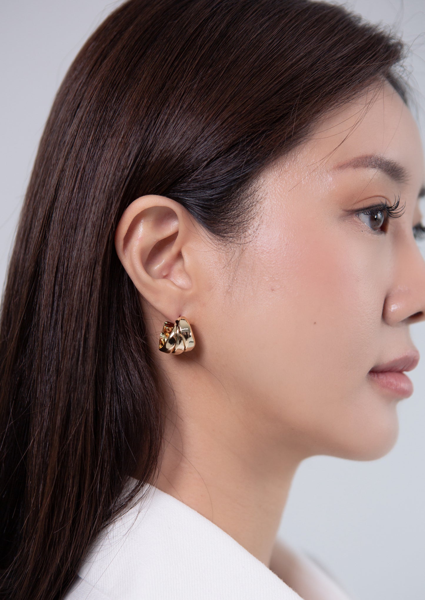 Threefold Earrings (Gold Ver.)