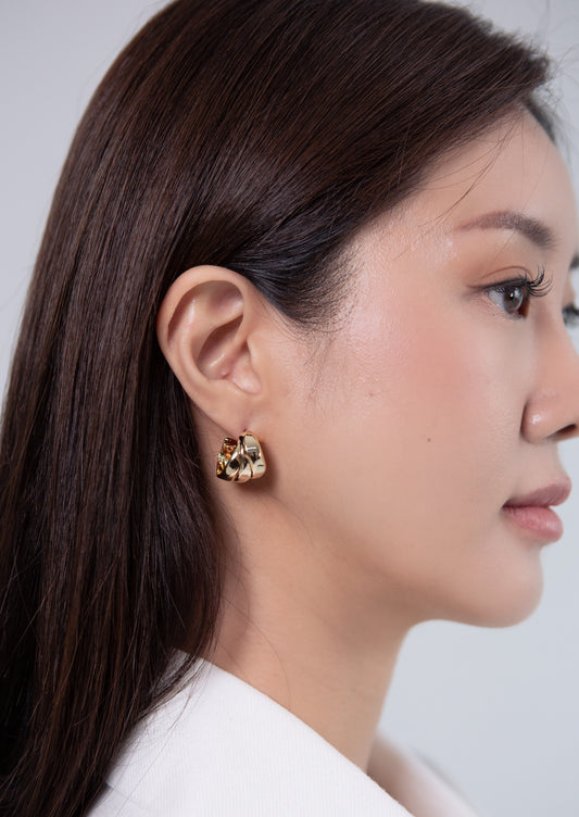 Threefold Earrings (Gold Ver.)