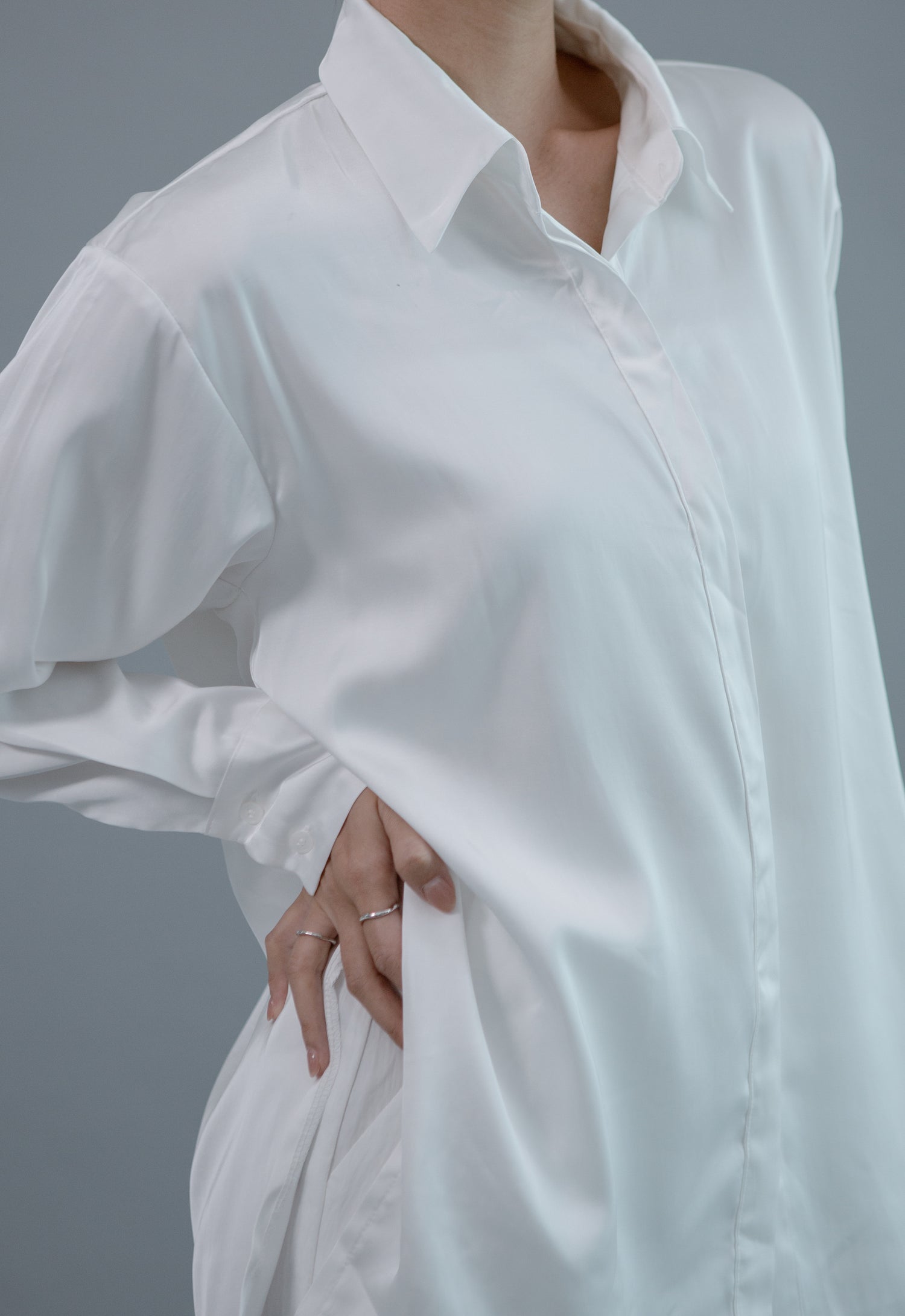 Saero Collective Made in Korea Korean Fashion Singapore Minimalist Fashion and Accessories Korean Clothes Satin Shirt