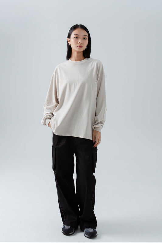 Relaxed Long Sleeve Crew Top