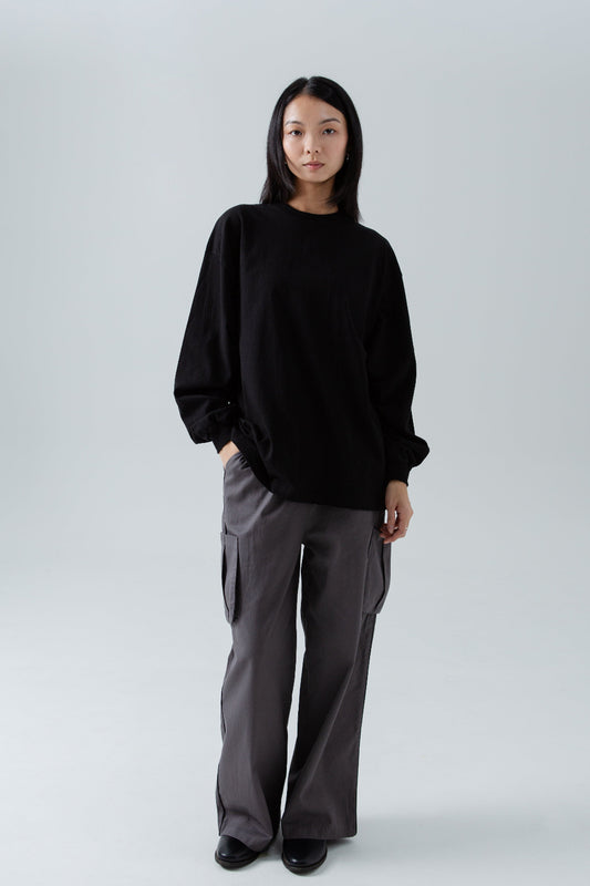 Relaxed Long Sleeve Crew Top