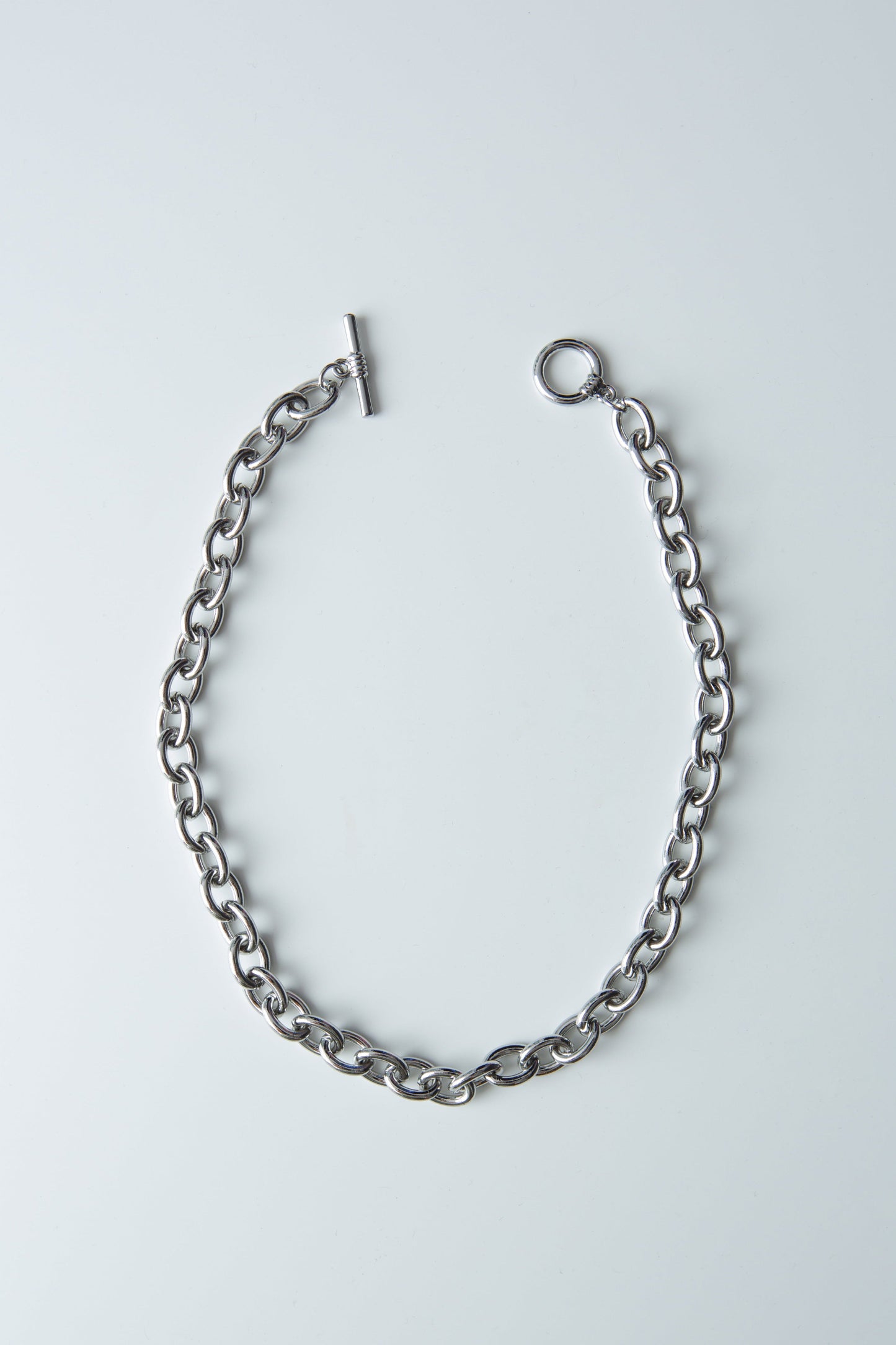 Bold Chain Necklace (Rhodium Ver.)