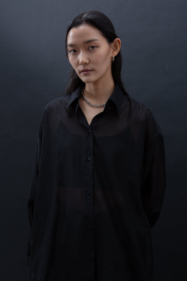 Malgeun Tencel Shirt (Long Ver.)