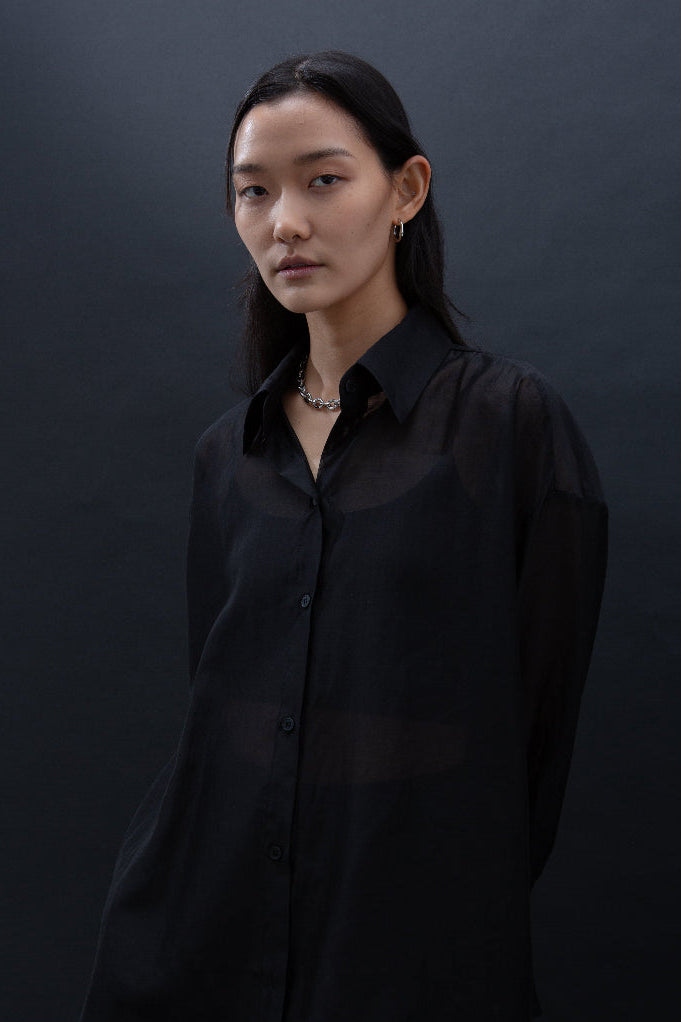 Malgeun Tencel Shirt (Long Ver.)