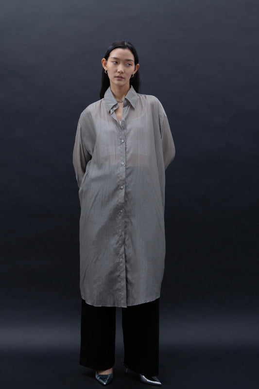 Malgeun Tencel Shirt (Long Ver.)