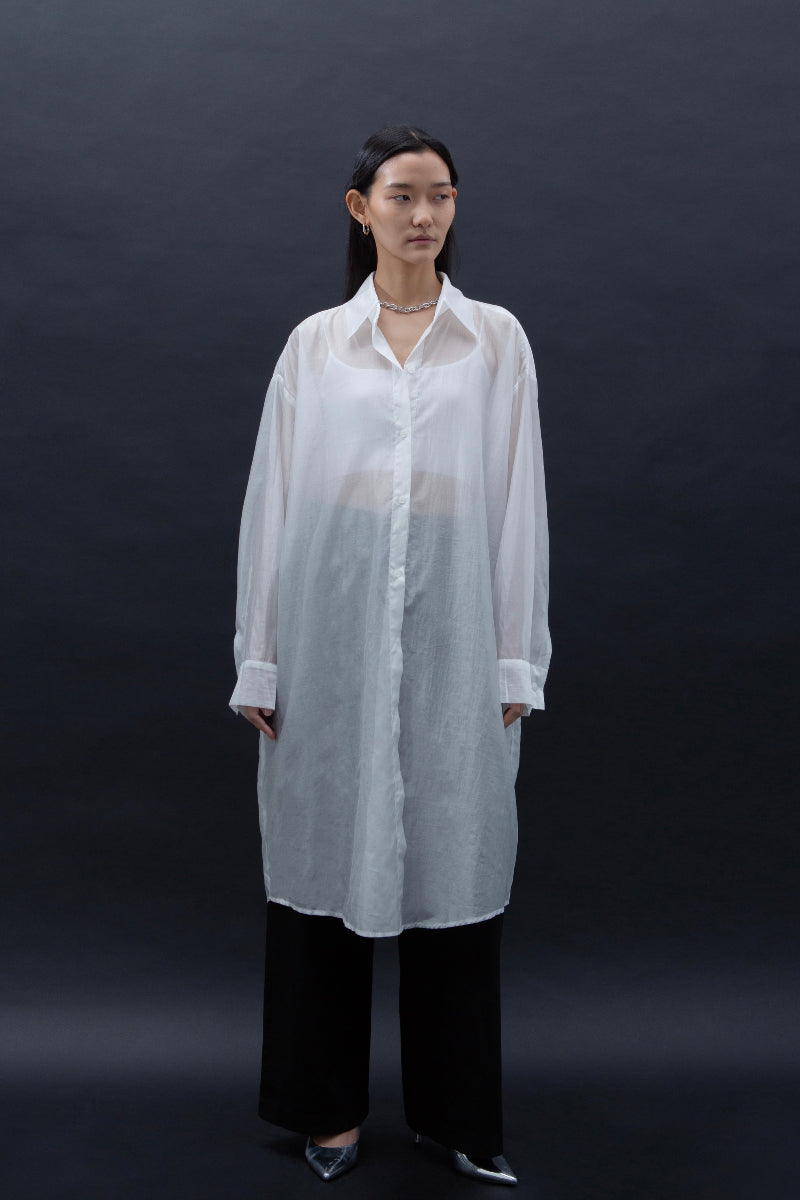 Malgeun Tencel Shirt (Long Ver.)