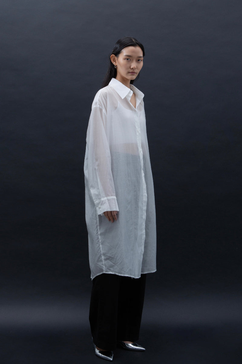 Malgeun Tencel Shirt (Long Ver.)