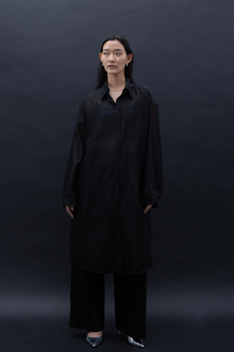 Malgeun Tencel Shirt (Long Ver.)