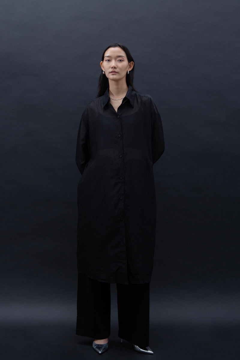 Malgeun Tencel Shirt (Long Ver.)