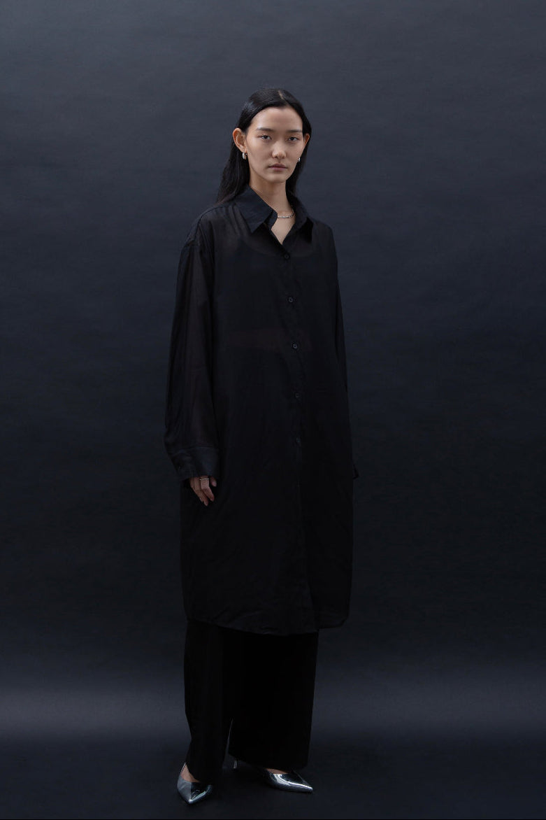 Malgeun Tencel Shirt (Long Ver.)