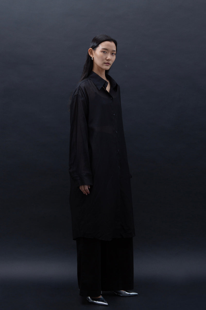 Malgeun Tencel Shirt (Long Ver.)