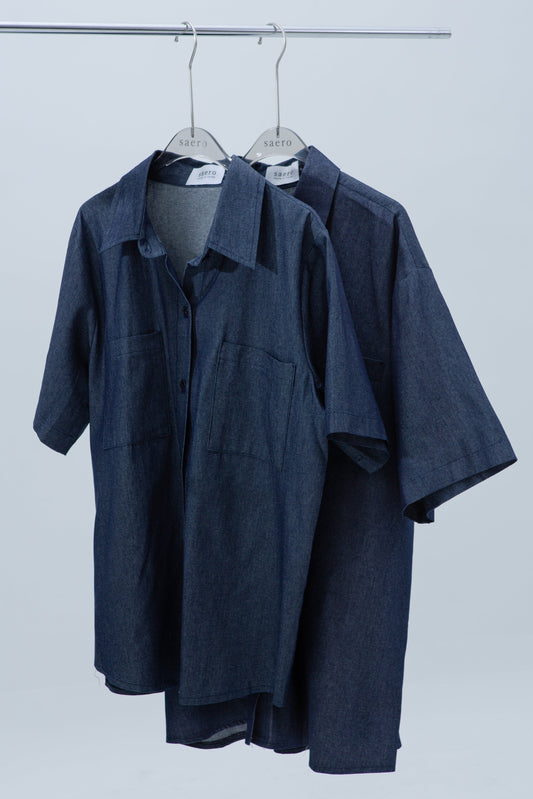 Denim Short Sleeve Shirt