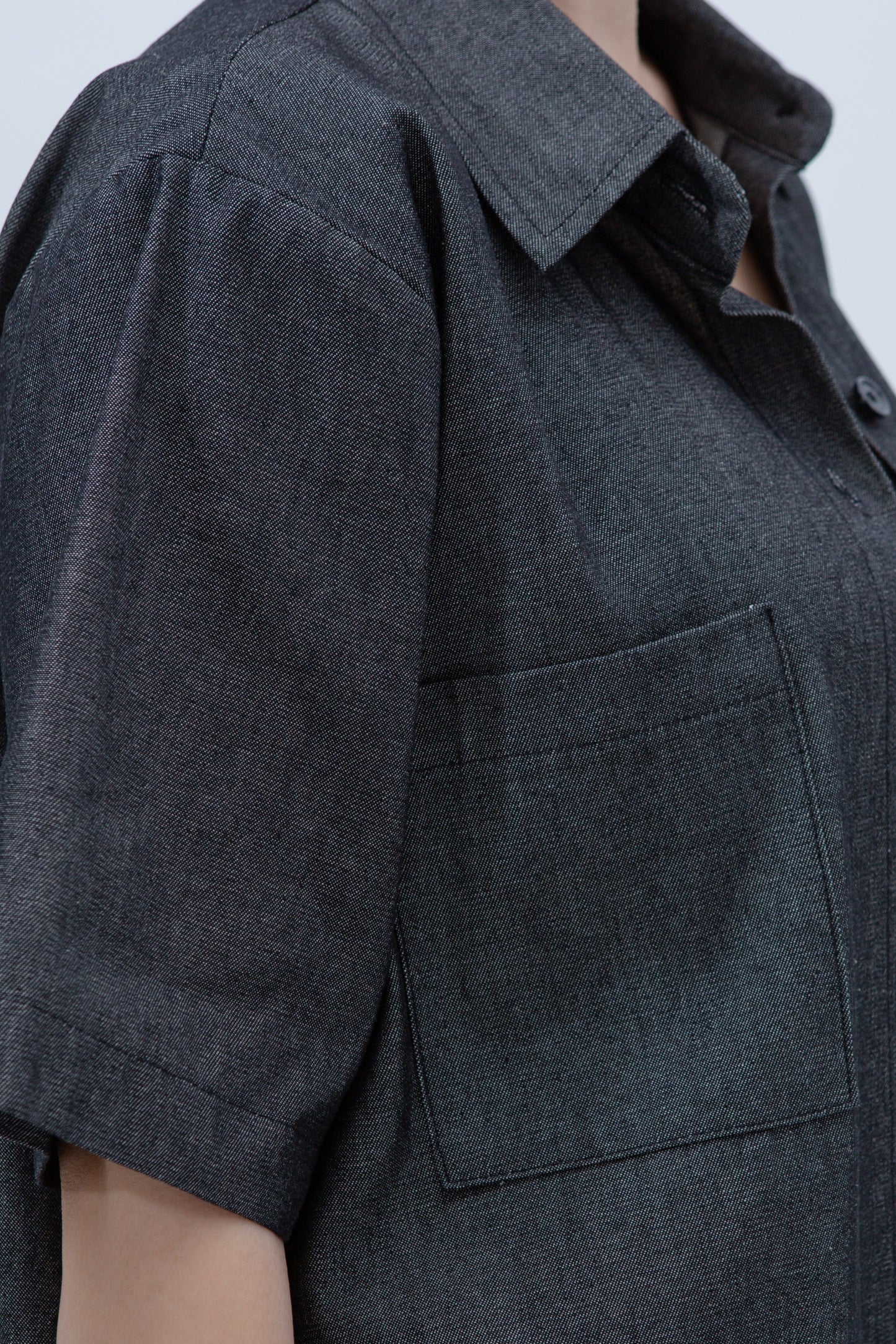 Denim Short Sleeve Shirt