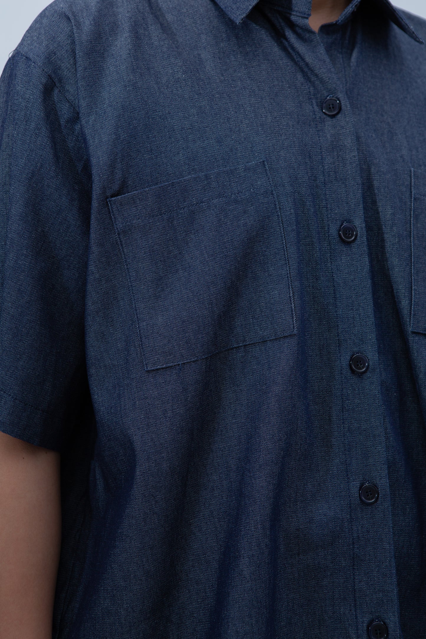 Denim Short Sleeve Shirt