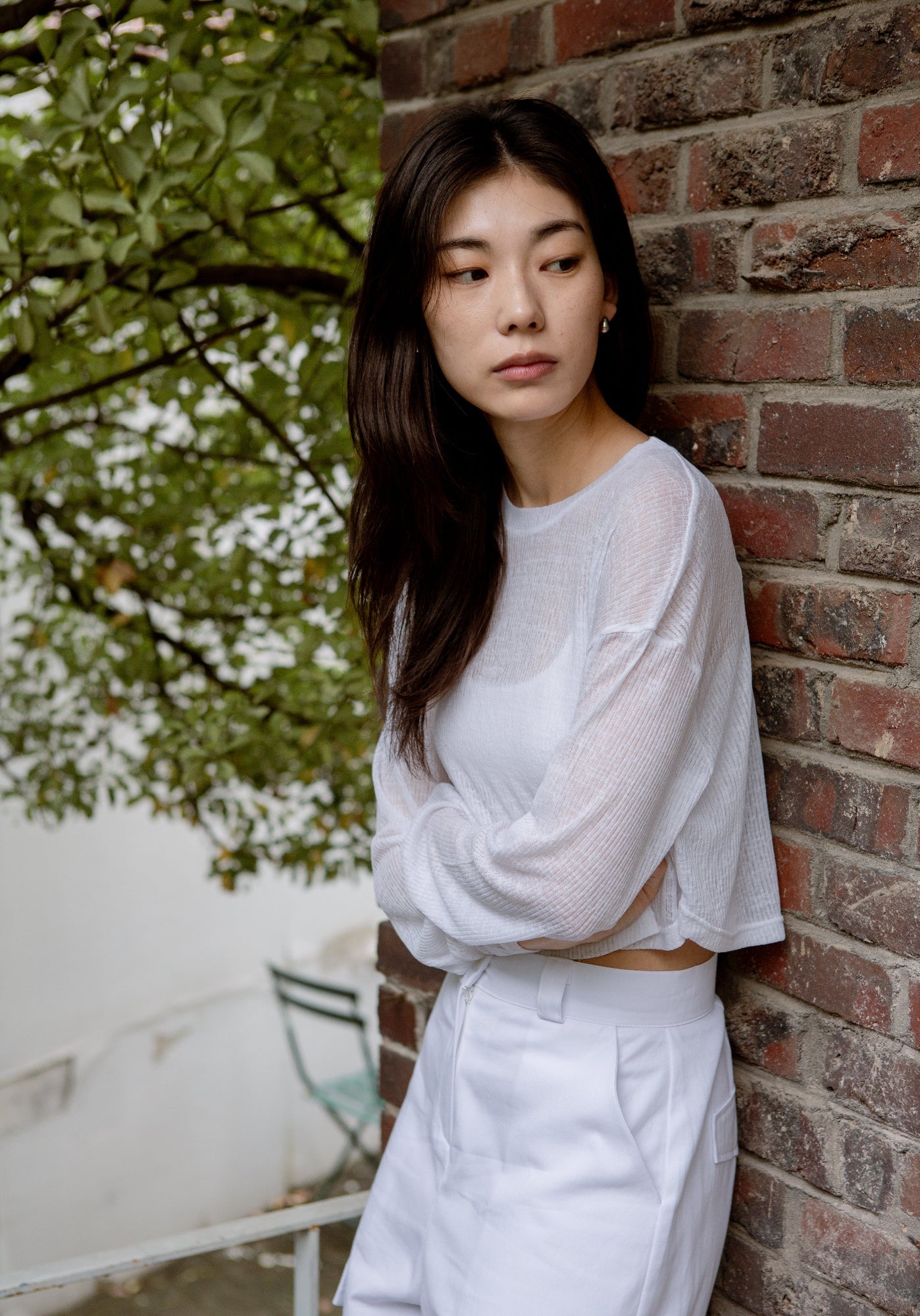 Sheer Long Sleeve Top