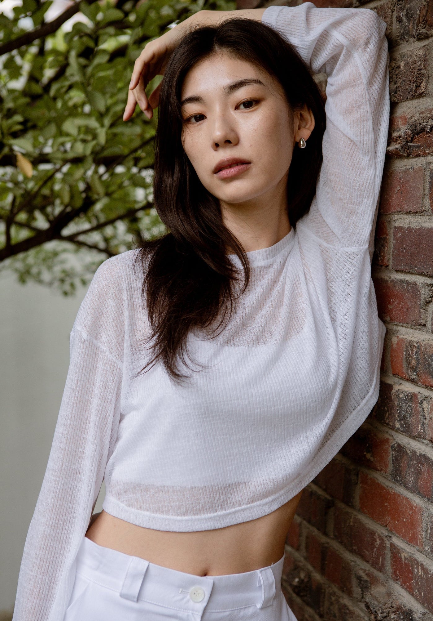 Sheer Long Sleeve Top