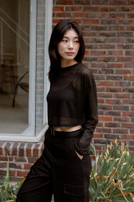 Sheer Long Sleeve Top *NEW*