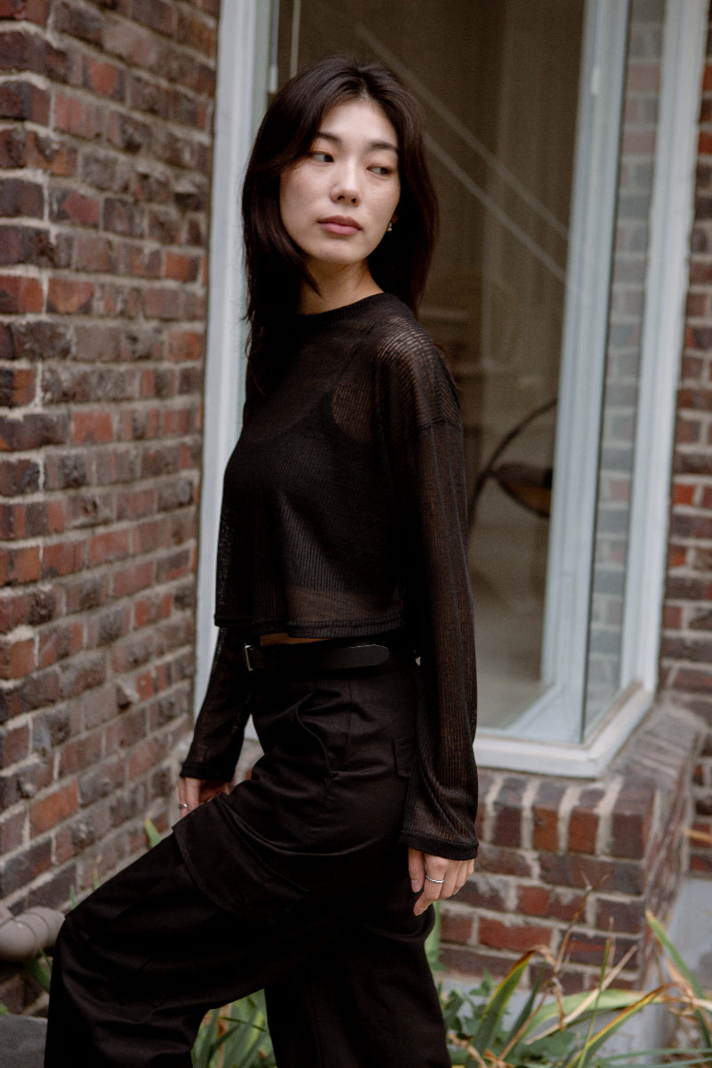 Sheer Long Sleeve Top *NEW*