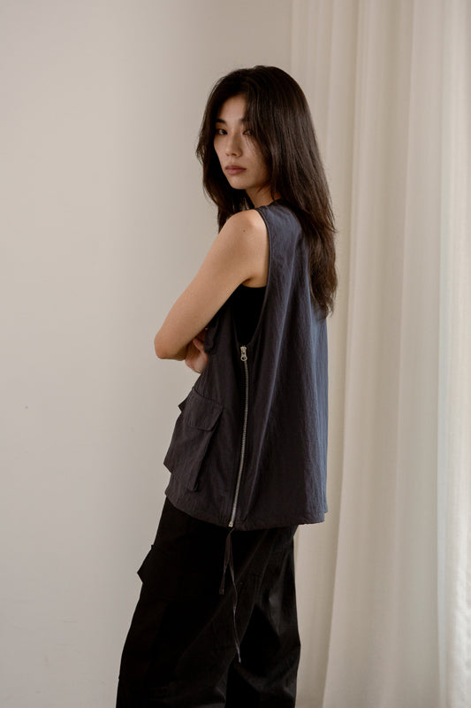 Sleeveless Utility Vest