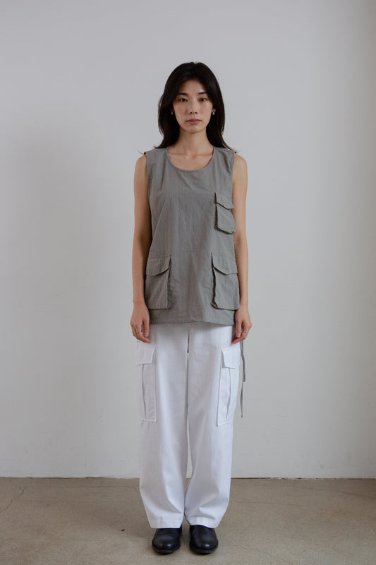 Sleeveless Utility Vest