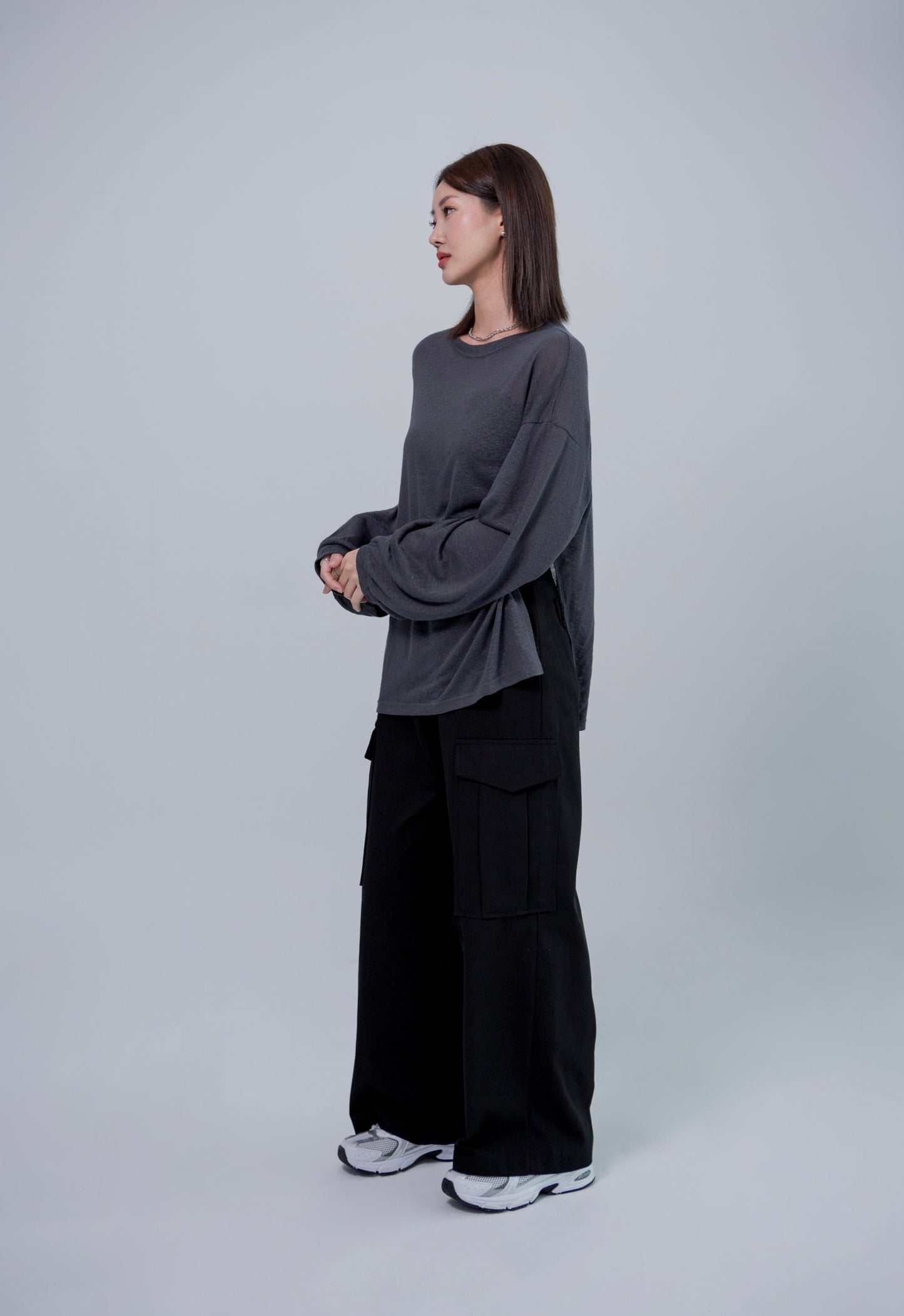 Black Cargo Pants Saero Collective Made in Korea Korean Fashion Singapore Minimalist Fashion