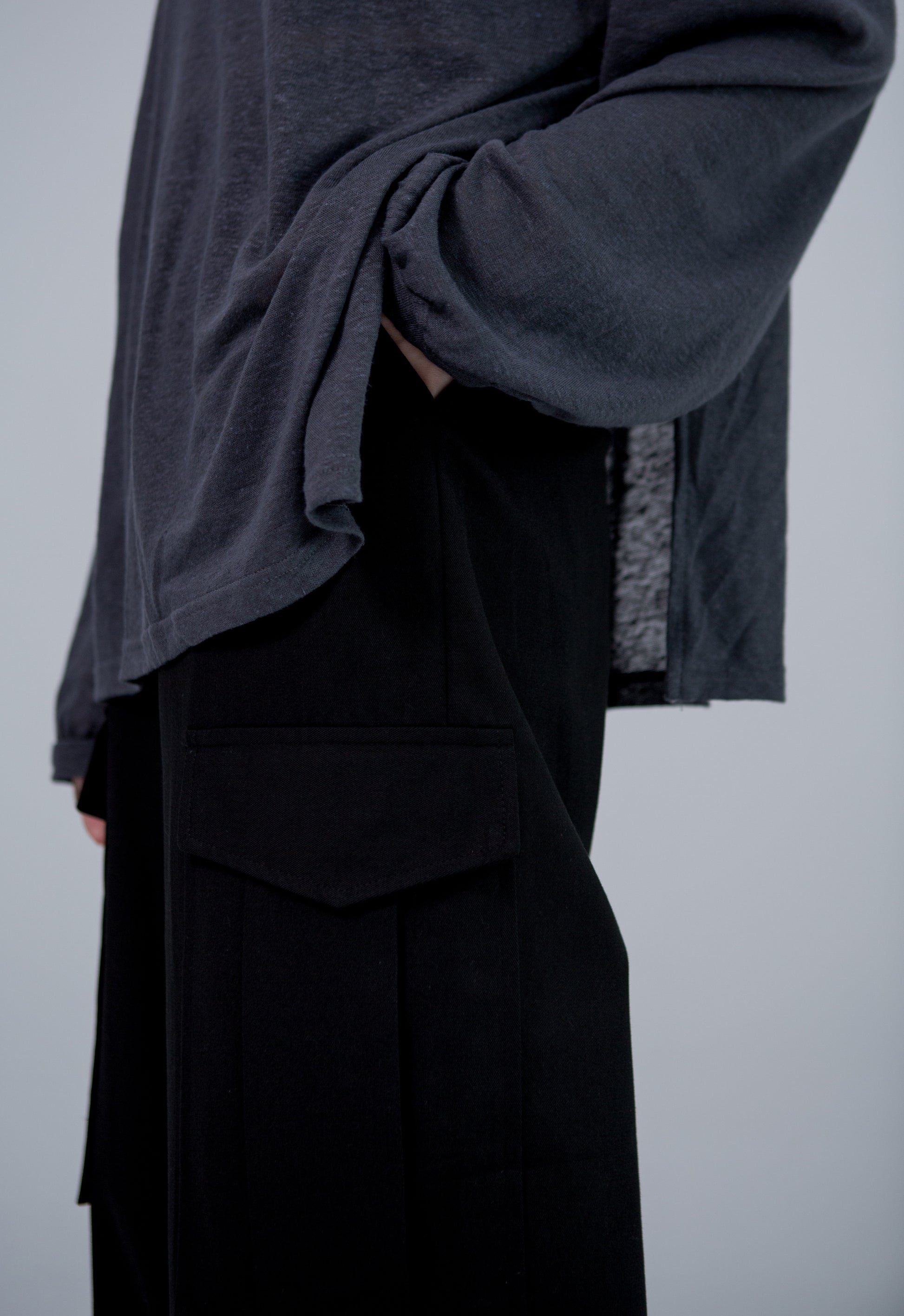 Black Cargo Pants Saero Collective Made in Korea Korean Fashion Singapore Minimalist Fashion