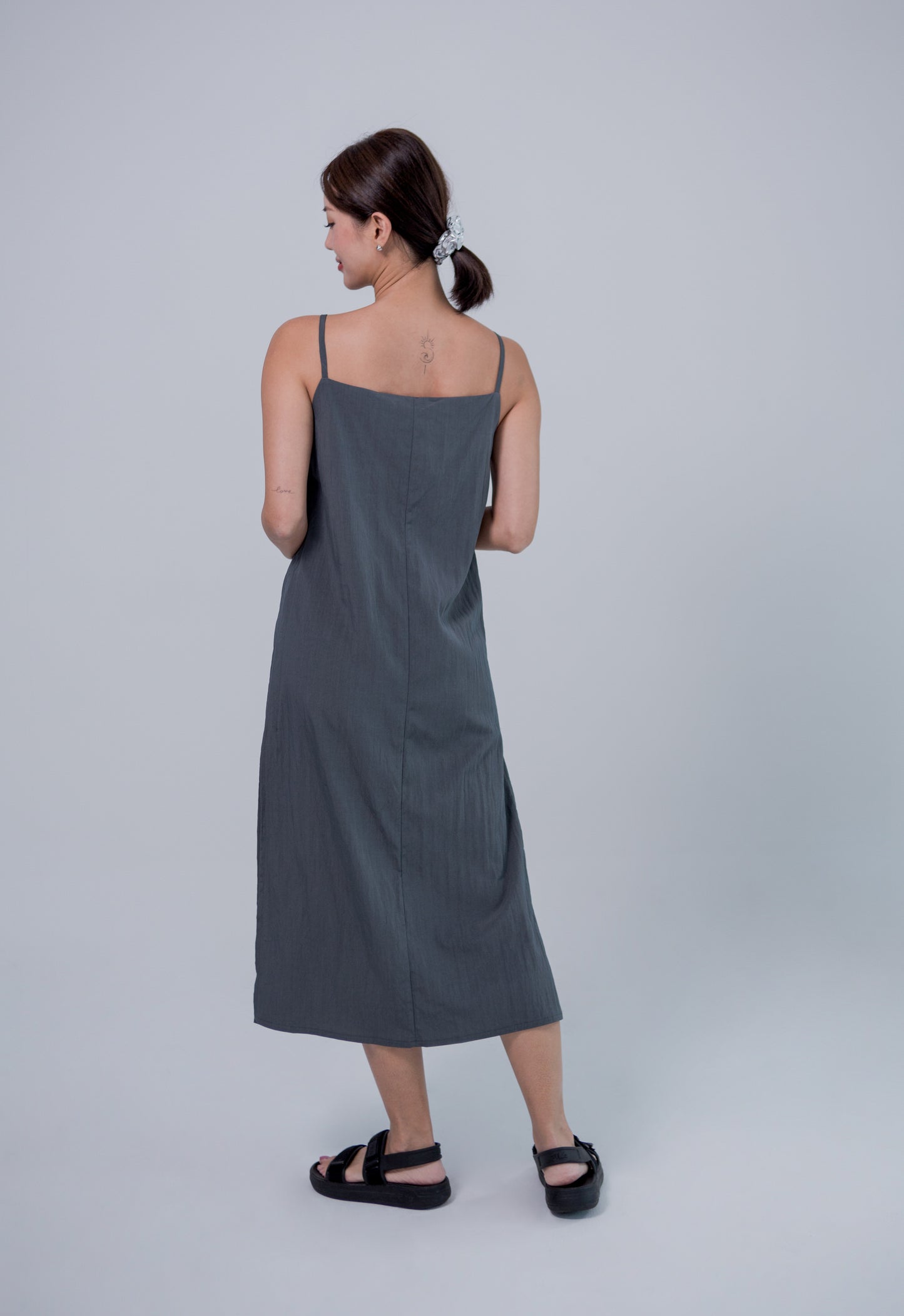 Saero Collective Made in Korea Korean Fashion Singapore Korean Accessories Jewellery Minimalist Fashion Grey Basic Dress