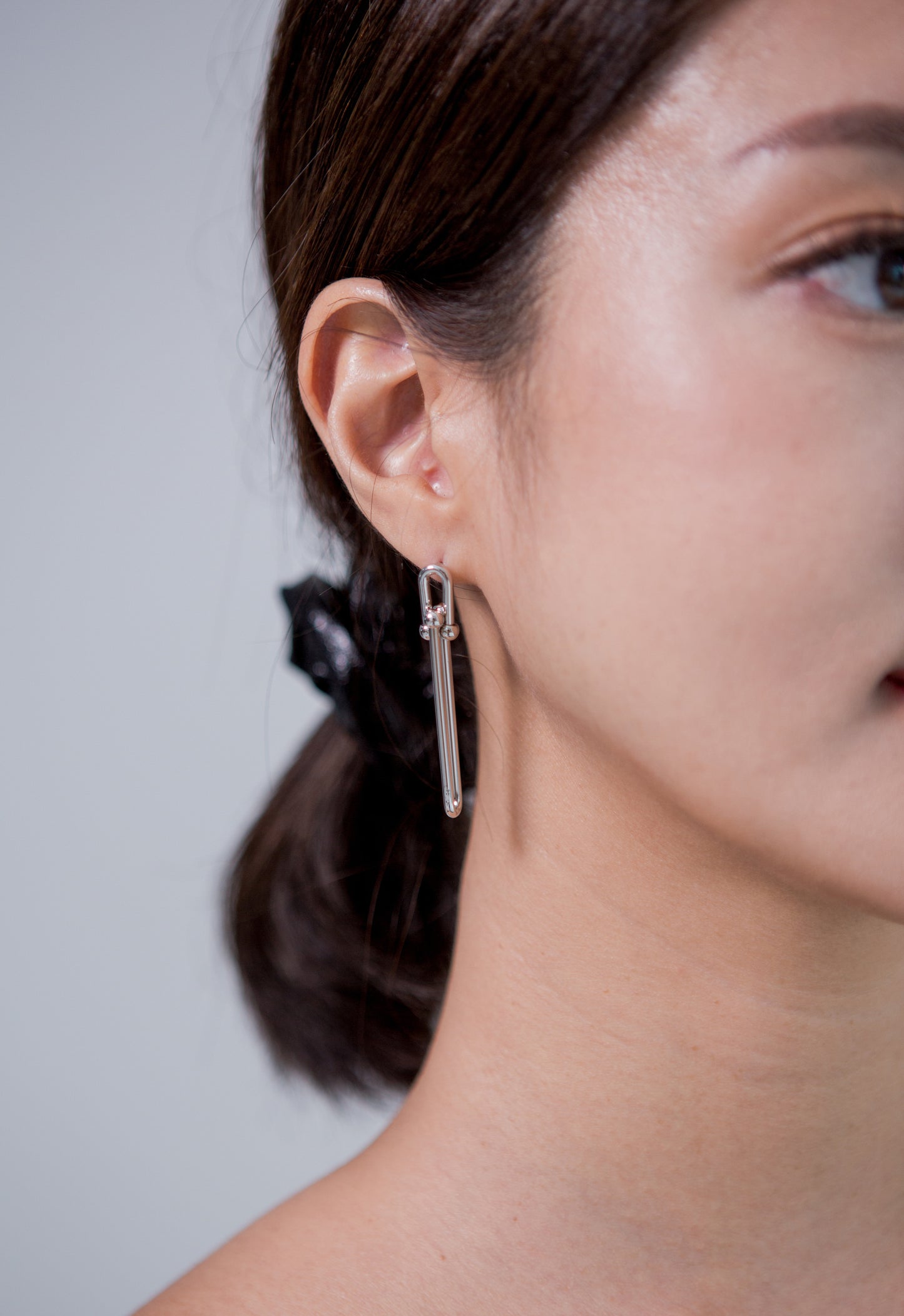 Asymmetrical Link Chain Earrings