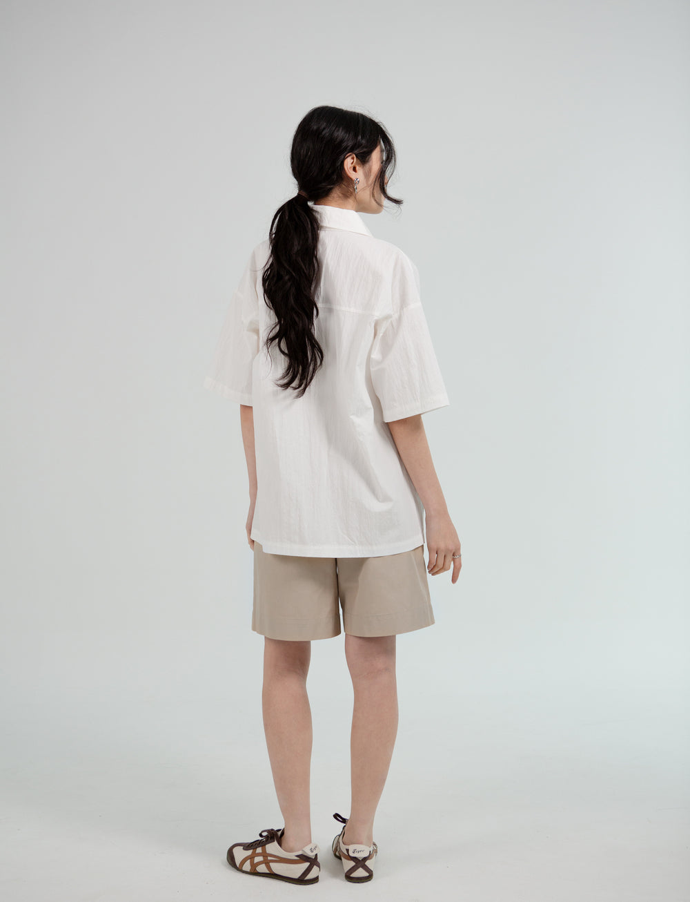 Cotton Twill Bermuda Shorts