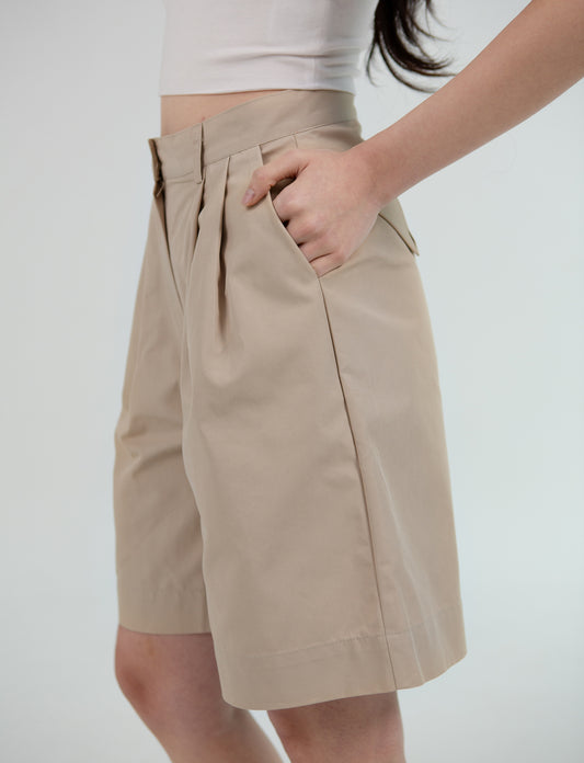 Cotton Twill Bermuda Shorts